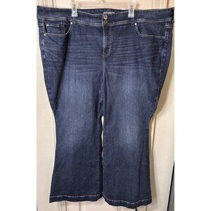 Torrid Mid-Rise Flared Womens 28S Vintage Stretch Boot Cut Denim Blue Jeans